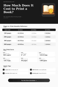 Book Printing Cost Calculator: Estimate Your Print Run