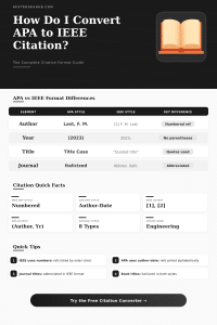 APA to IEEE Citation Converter – Format References Instantly