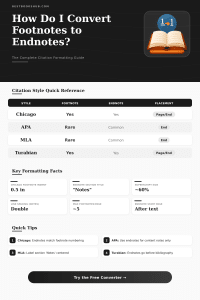 Footnote to Endnote Converter: Format Your Citations Instantly