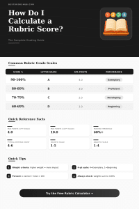 Rubric Score Calculator – Grade Any Assignment Fast
