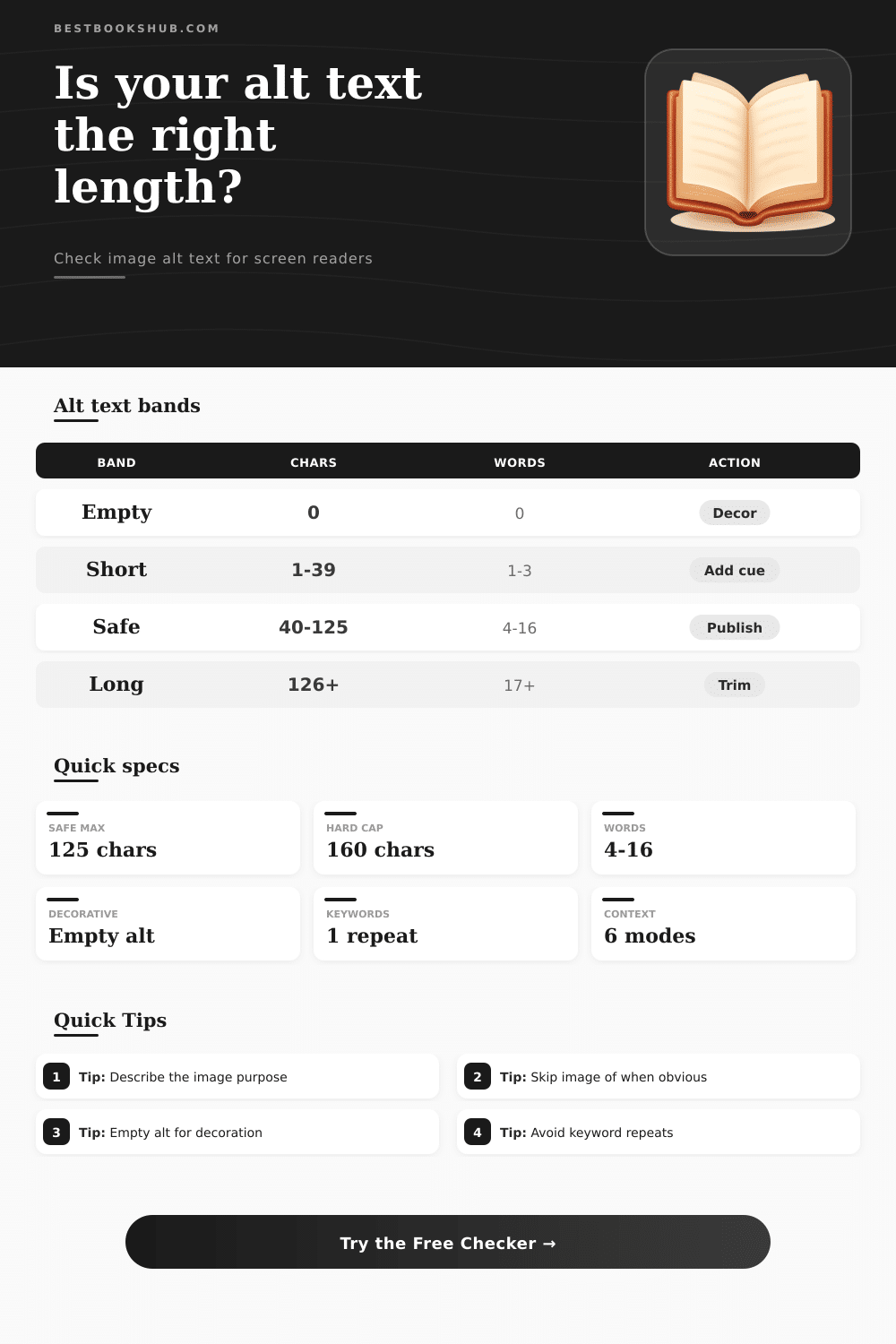 Alt Text Length Checker | Image Accessibility Tool