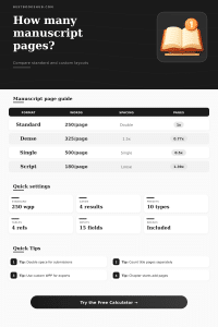 Manuscript Page Count Calculator