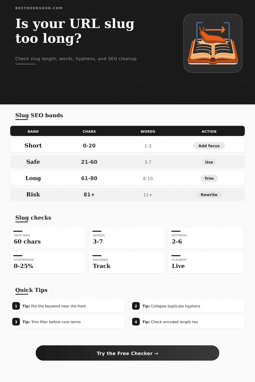 Slug Length Checker | SEO URL Slug Tool