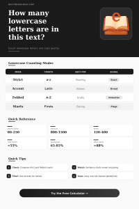 Lowercase Letter Counter and Checker