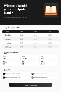 Midpoint Placement Calculator for Story Structure