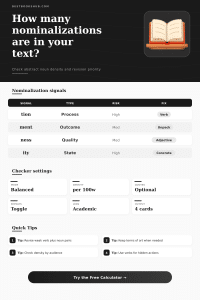 Nominalization Counter | Find Abstract Nouns
