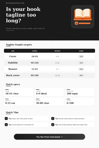 Tagline Length Checker for Books
